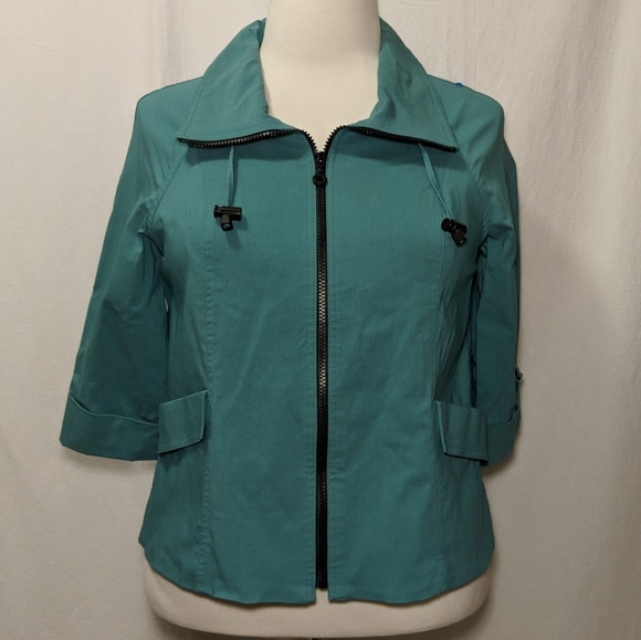 Cheryl Nash Windridge Teal Jacket - Picture 1 of 4